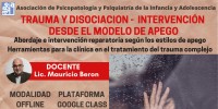 TRAUMA Y DISOCIACION  INTERVENCIN DESDE EL MODELO DE APEGO Abordaje e intervencin reparatoria segn los estilos de apego Herramientas para la clnica en el tratamiento del trauma complejo