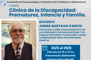 Clnica de la Discapacidad: Prematurez, Infancia y Familia.
